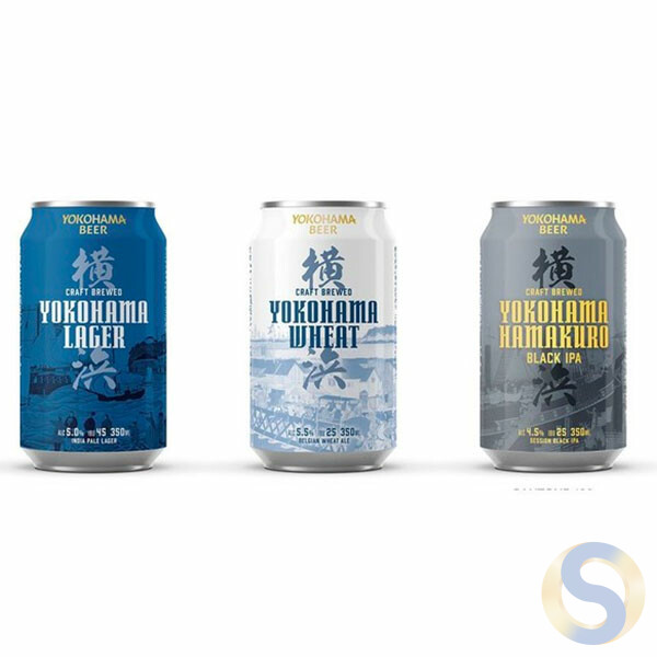 Yokohama Beer (Can)  3 flavors