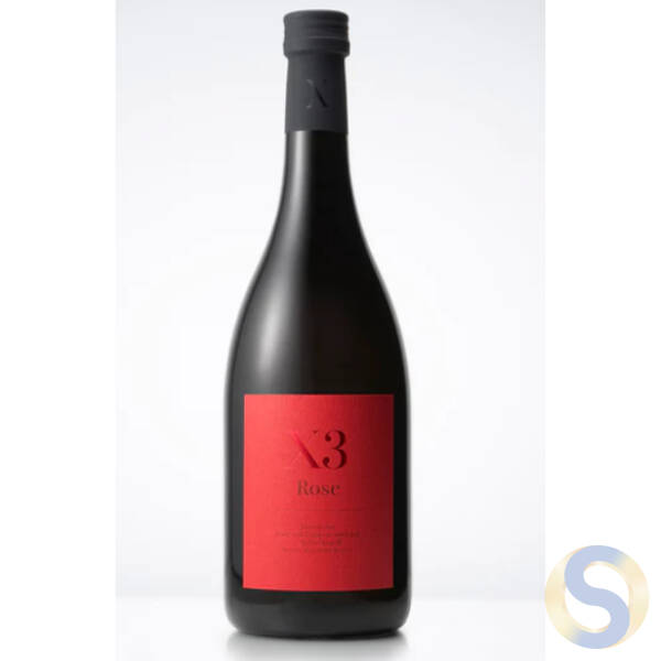 X 3 Rose Junmai Sake 720ml