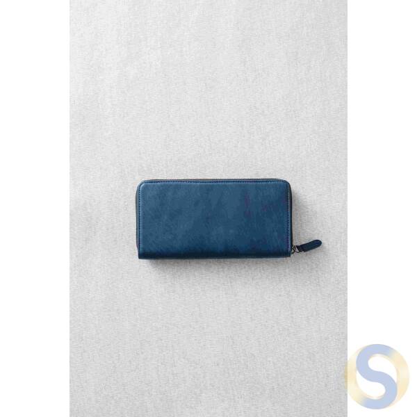 Leather Long Zipper Wallet (Cowhide) - 画像 (2)