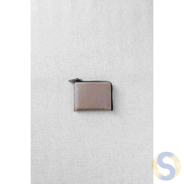 Leather Zipper Mini Wallet L-Shape (Pigskin)