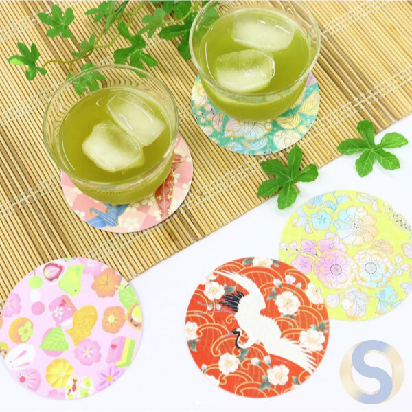 Washi Coaster (Kimono) - 画像 (3)