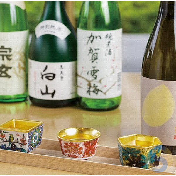 Gold Leaf Kanazawa Mini Cup/Sake Cup (Kutani-ware collaboration) - 画像 (2)