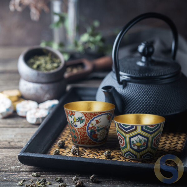Gold Leaf Kanazawa Mini Cup/Sake Cup (Kutani-ware collaboration)